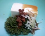 豆腐とめかぶの梅チーズトースト作り方1写真