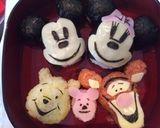 ミッキー＆ミニー＆プーさん キャラ弁作り方5写真