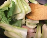 豚バラと青梗菜の炒め物作り方3写真