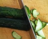 暑い日に*みょうがと胡瓜のもずく酢*作り方1写真