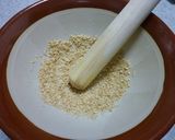 すり鉢で作る☆ゴマとトマトのそうめん作り方1写真