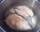 塩レモンで鶏肉の酒蒸し♡ジューシー塩鶏作り方5写真