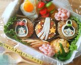 ★織り姫＆彦星no焼きおにぎり弁当★作り方4写真