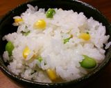 簡単！枝豆ととうもろこしのごはん作り方3写真