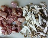 鍋不要レンジで超簡単鳥シメジおろしポン酢作り方1写真