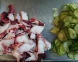 ワカメときゅうりとタコの酢の物☆三杯酢★作り方2写真