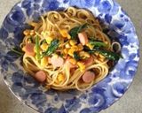 ほうれん草とコーンのバター醤油パスタ作り方5写真