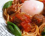 トマトソース味ミートボールパスタ作り方10写真