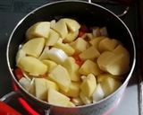 一度で二度！お野菜ゴロゴロ、トマトスープ作り方4写真