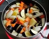 一度で二度！お野菜ゴロゴロ、トマトスープ作り方5写真