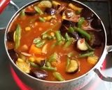 一度で二度！お野菜ゴロゴロ、トマトスープ作り方8写真