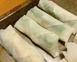 簡単‼︎冷凍海老焼売で春巻き〜作り方4写真
