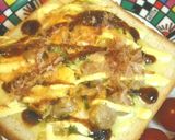 ふわとろ玉子とチーズのお好み焼きトースト作り方5写真