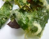 黒あわび茸のしそ巻き天ぷら作り方6写真