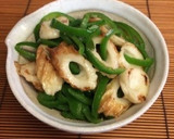おつまみに！ピーマンとちくわのごま油炒め作り方3写真