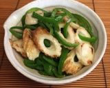 おつまみに！ピーマンと蒲鉾のごま油炒め作り方8写真