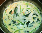 【パスタ】鮭とほうれん草のクリームソース作り方5写真