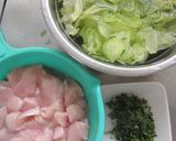 鶏肉の甘酢シソ和え作り方1写真
