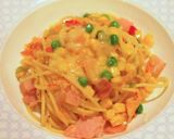 簡単ミックスベジのバターチーズのパスタ♪作り方7写真