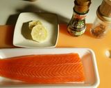 サーモンのカルパッチョ塩レモン風作り方1写真
