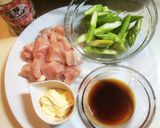 10分で！鶏肉とアスパラの旨マヨぽん♪作り方1写真