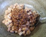 鶏肉と野菜の納豆パスタ作り方1写真