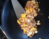 豚肉と九条ネギの炒飯作り方5写真