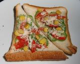 醤油ベース*ピーマンとコーンのトースト作り方3写真