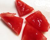 オクラトマトとみょうがのごまポン酢作り方3写真