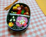 幼稚園お弁当 キャラ弁♡レインコートくま作り方4写真