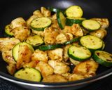 鶏肉とズッキーニのハニーマスタードソテー作り方4写真