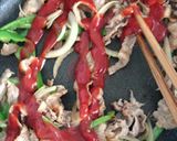 簡単！速攻お弁当！豚肉のケチャップ炒め作り方7写真