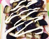 茄子とベーコンのトースト作り方6写真