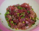 居酒屋ご飯☆かつおユッケ♪作り方3写真