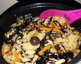 分量簡単！ひじき入り炊き込みご飯作り方8写真