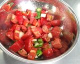 夏野菜の冷たいスープ☆ガスパチョ作り方1写真