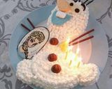 アナと雪の女王♡オラフケーキ♡作り方4写真