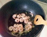 海老とアボカドのクリームスパゲッティ作り方3写真