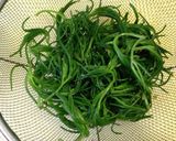 オカヒジキと水菜のシャキシャキサラダ作り方1写真