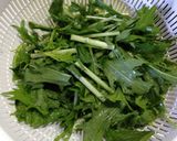 オカヒジキと水菜のシャキシャキサラダ作り方3写真