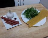 簡単　おかひじきのペペロンチーノ作り方1写真