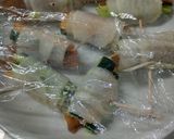 残り物でフルコース:恵方巻の材料で生春巻作り方4写真