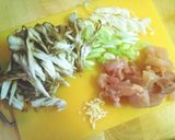 【パスタ】舞茸とチキンの焦がしバター醤油作り方1写真