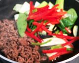 ☆簡単☆豚ひき肉とちんげん菜のポン酢炒め作り方3写真