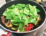 ☆簡単☆豚ひき肉とちんげん菜のポン酢炒め作り方4写真