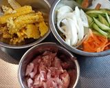 夏野菜の中華丼作り方2写真