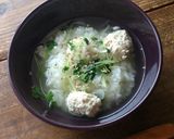塩レモン鶏だんごのさっぱりスープ作り方5写真