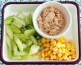 セロリ＊ツナ＊コーンのクレソル炒め作り方1写真
