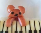 キャラ弁♪ウィンナー1本でピアノくまたん作り方3写真