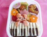 キャラ弁♪ウィンナー1本でピアノくまたん作り方5写真
